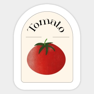 Retro fruit label Tomato Sticker